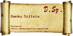 Danku Szilvia névjegykártya